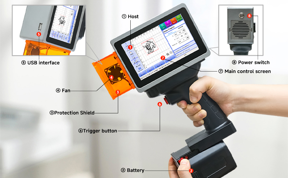 Máquina de marcado láser portátil L4PRO