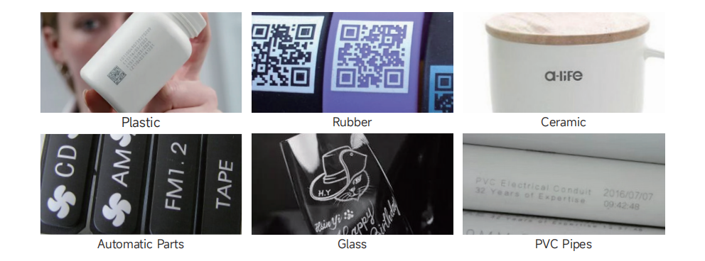 materials supported by uv laser