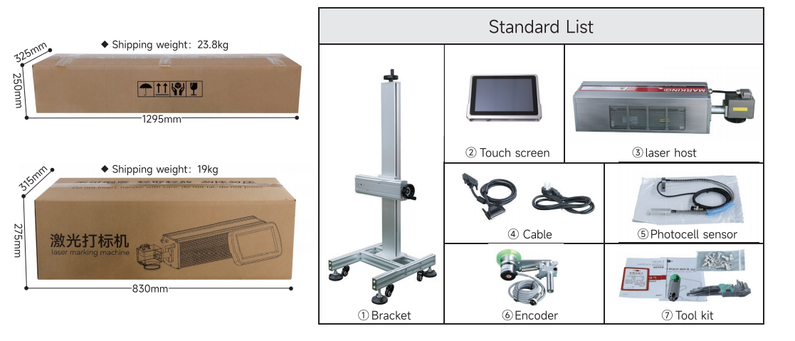 CO2 Laser Marking Machine 30W 40W 60W