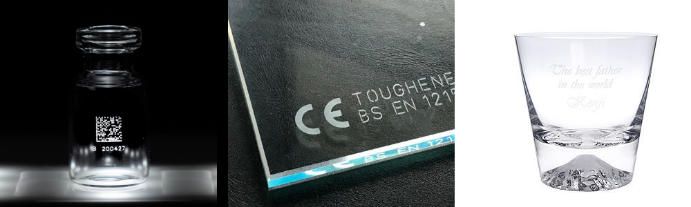 glass laser marking examples