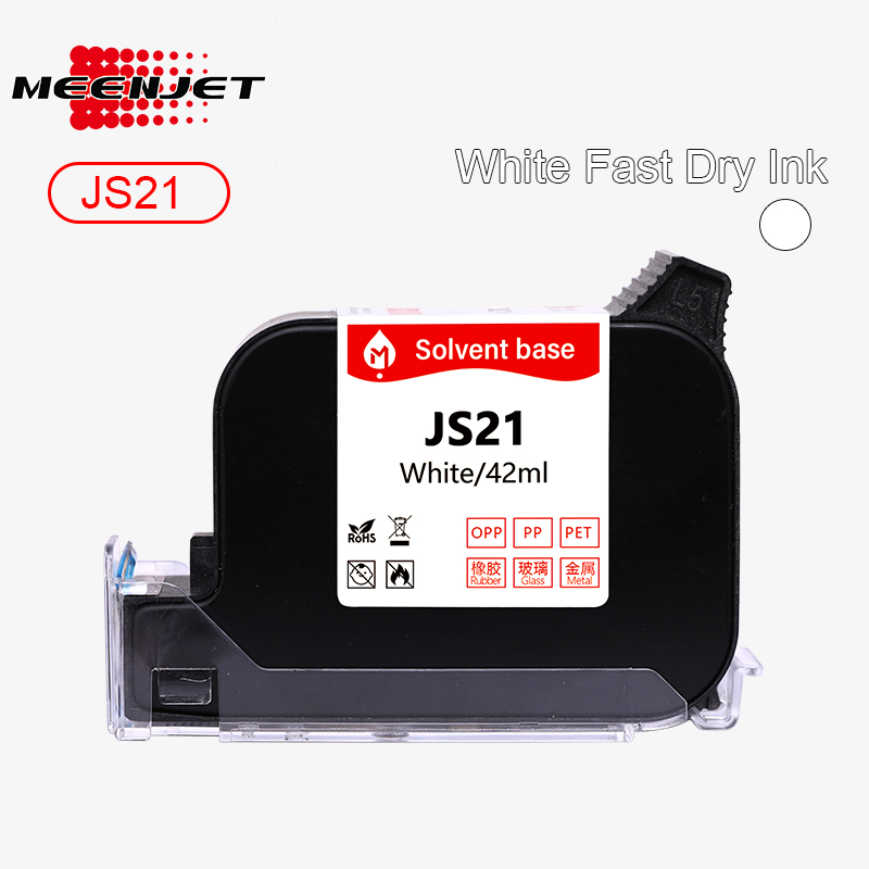 White Solvent Inkjet Ink Cartridges JS21